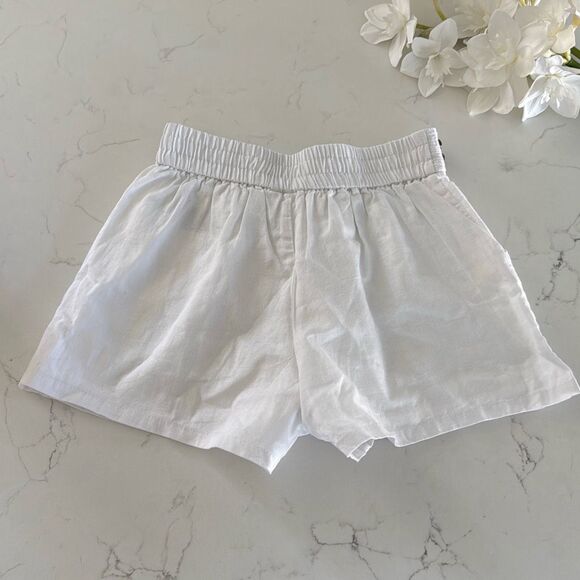 Janie and Jack Linen-Cotton Button Short in White Size 7 Girls - Picture 8 of 8